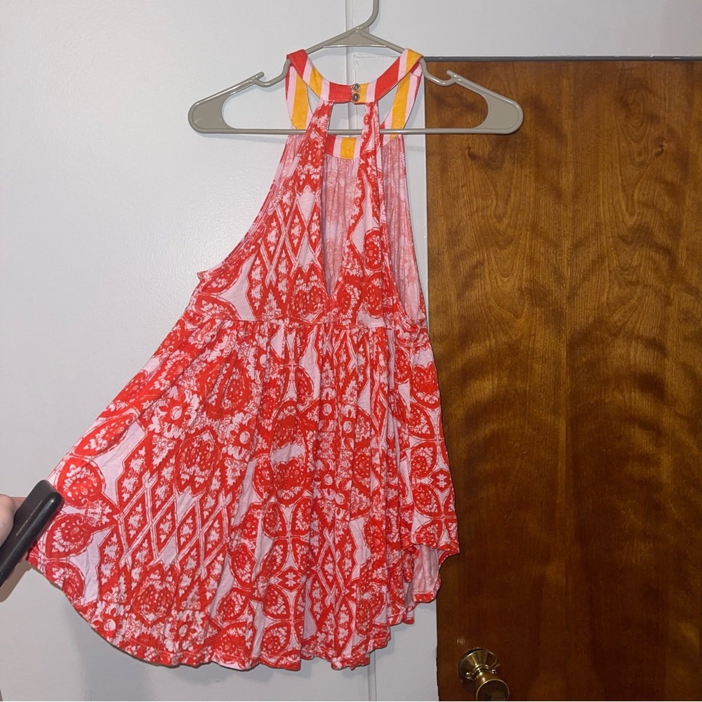 NWT Free People Halter Colorblock Top - Picture 4 of 10